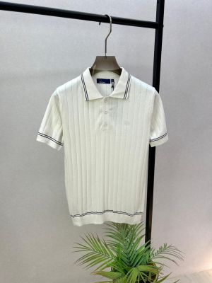 Fred Perry Polo knitted White Super Premium Collar Neck T-shirt F3588-WH