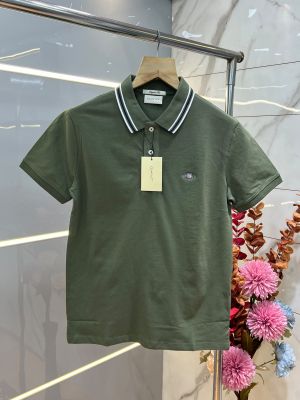 Gant Green Premium Cotton Lycra Pique fabric Polo Tshirt with Collar Design and embroidery logo 4266