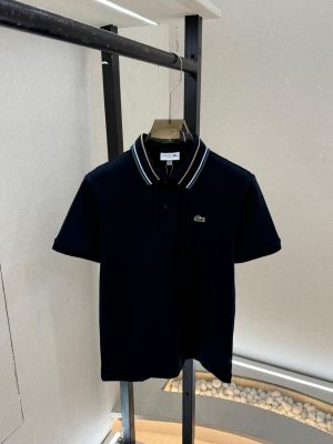 Lacost e Navy Polo Premium Collar Neck T-shirt F3758-N1