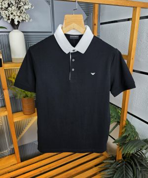 EA Collor T Shirt Black K249-BK