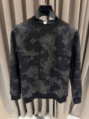 Loui-s_vuitton imported sweatshirt Gray Black 