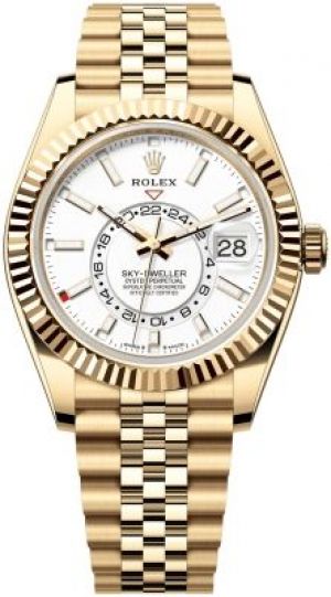 ROLE X SKY DWELLER goldbelt and white dial limited edition 
