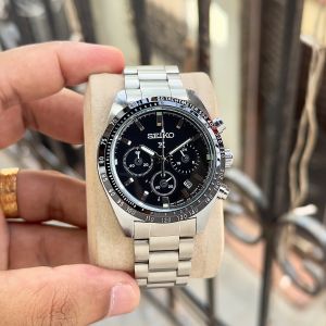 Seiko Prospex Speedtimer Chronograph Silver Black