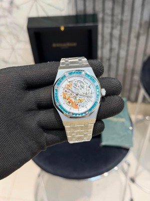 Audemar s Piguet Royal Oak Sea Blue Diamond Bezel