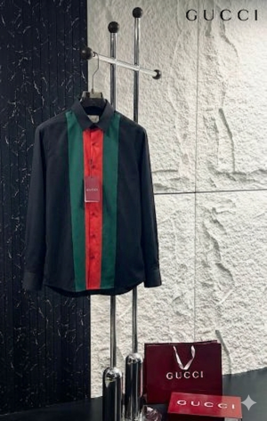 No Return Gucc_i imported full sleeves shirt black & red