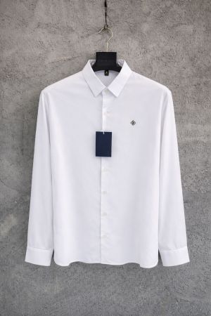 Loui_s vuitton chest logo japanese lycra full sleeves shirt white
