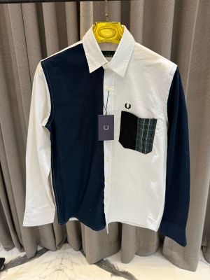 Fred_peery imported shirt Blue White 