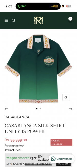 Casa_blanca tennis club half sleeves imported shirt 