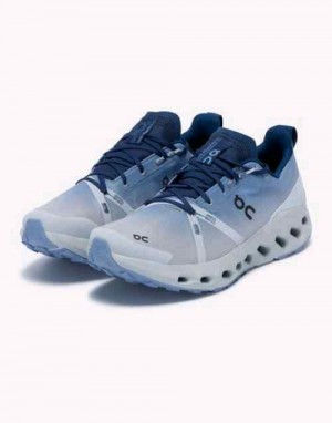 On Cloudsurfer Trail Waterproof Chambray Glacier 573