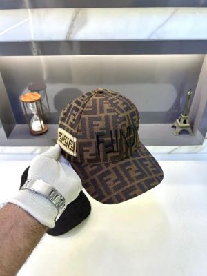 Fend i Brown Monogram Premium Cap F3493-BR