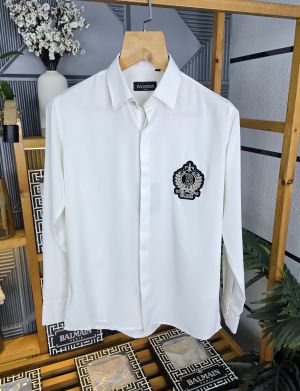 Bm Pocket Logo Shirt White K236-W