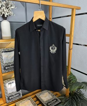 Bm Pocket Logo Shirt Black K236-BK
