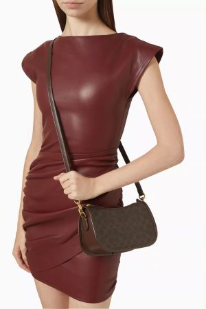 Coachh Waverly In Signature Sling Bag With Original Box Dustcover Card Tags