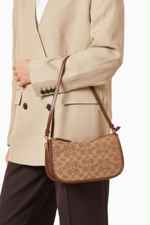 Coachh Waverly In Signature Sling Bag With Original Box Dustcover Card Tags