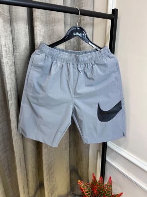 Nik_e Grey Back Pocket Store Article Premium Running Shorts(1097)