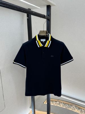 Lacost e Navy Polo Premium Collar Neck T-shirt F3758-N2