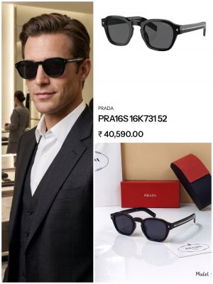 PRAD_A S16 SHINNY BLACK SILVER TOUCH STORE ARTICLE 432