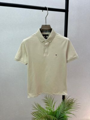 Tommy_Hilfige r Cream Polo Premium Collar Neck T-shirt F3754-CR