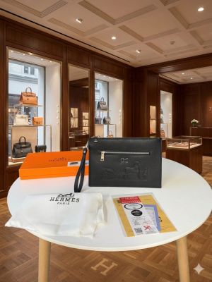 Hermmes paris premium unisex messenger toiletry pouch with holder ogbox etc 486