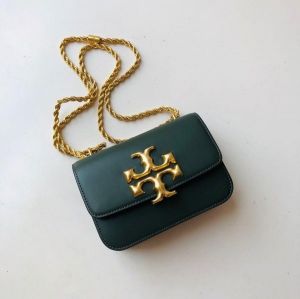 Tor_y Burch Eleanor Premium Quality Shoulder Bag With OG Box & Dust Bag (Green - 565)