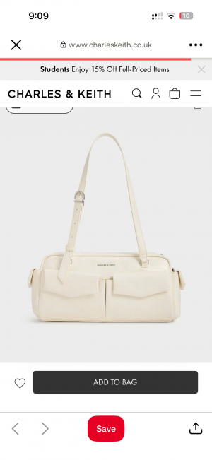Charless Keith Rachel Multi Pocket Shoulder Bag With Original DustCover