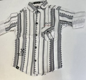Boys Partywear Shirt white colour cotton