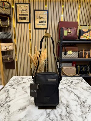 Hugo Bos_s Premium Crossbody Side Bag Black (3701)