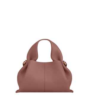 Polenee Numero Neuf Leather Shoulder Bag with box (pink-5981)