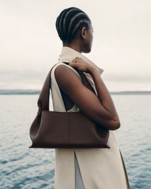 Polenee Numero Neuf East West Shoulder Bag With Original Box
