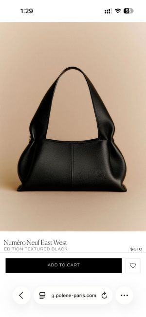 Polenee Numero Neuf East West Shoulder Bag With Original Box