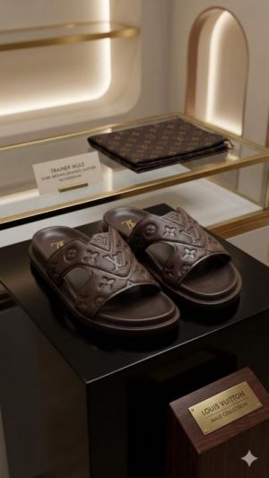 LOUIIS VUITTON MULE BROWN FLIP FLOP