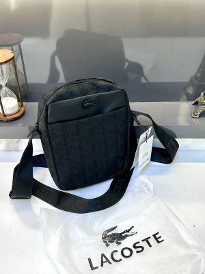 Lacost_e Black Sling Bag Premium Quality Fa 695
