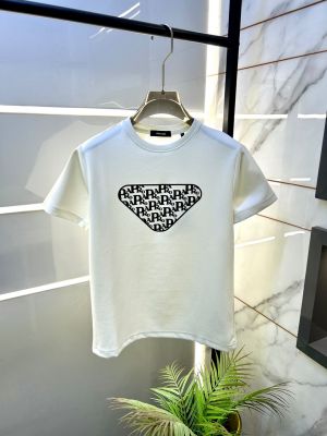 Prad a White Premium Round Neck T-shirt F3814-WH