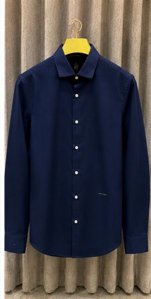 SALE RARE RABBIT PREMIUM GIZA NAVY BLUE SHIRT
