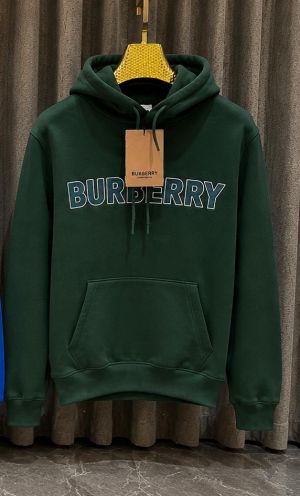 SALE BURBERR_Y GREEN PREMIUM HOODIE