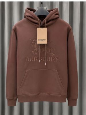 SALE BURBERR_Y BROWN PREMIUM HOODIE