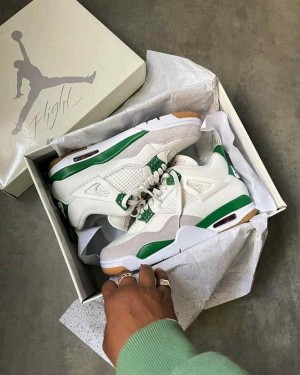 Nikee Air Jordan Retro 4 Pine Green Semi Ua Quality 1468
