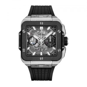 Hublot Square Bang Unico Titanium Black Silver
