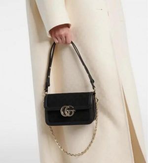 Gucc_i GG Canvas small shoulder bag with double box 832