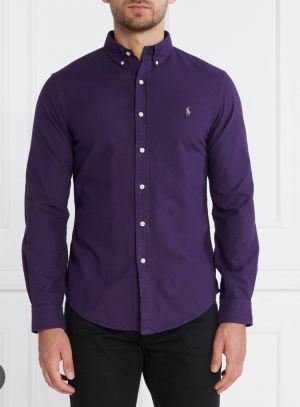 Ralp_h Lauren Polo Purple Store Article Premium Oxford Shirt(1114)