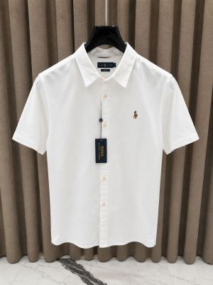 RALP-H L-AUREN P-OLO IMPORTED STORE ARTICLE SHIRT  LINEN FABRIC