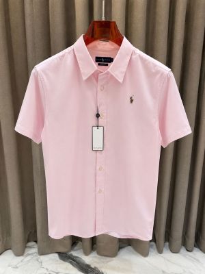 RALP-H L-AUREN P-OLO IMPORTED STORE ARTICLE SHIRT  LINEN FABRIC