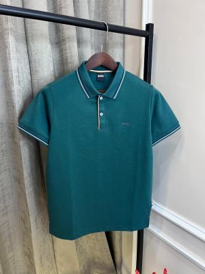Hugo Bos.s Green Store Article Premium Collar Neck Polo T-Shirt(1117)