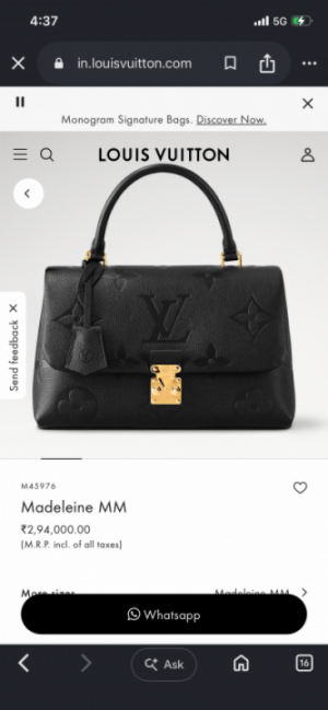 Loui_s vuitton M46041 Madeleine MM With Double Box 864