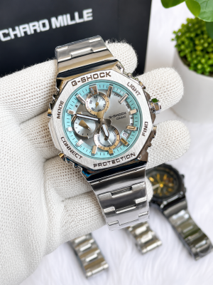 Casio G-Shock 2100 Chronograph Silver Tiffany Dial AT442