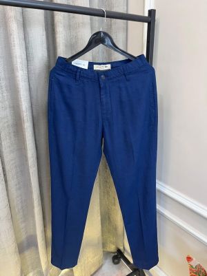 Lacost_e Navy Light Weight Premium Cotton Linen Pant(1123)