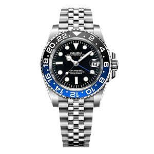 SEIK O GMTEIKO BATMAN EDITION OPEN BACK SWISS WORKING LIKE AUTO 493