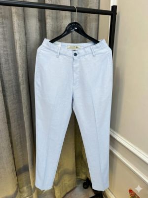 Lacost_e L.Grey Light Weight Premium Cotton Linen Pant(1124)