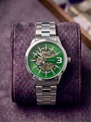 Tommy_Hilfige_r Automatic Skeleton Silver Green 297