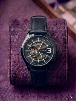 Tommy_Hilfige_r Automatic Skeleton Leather Belt 307